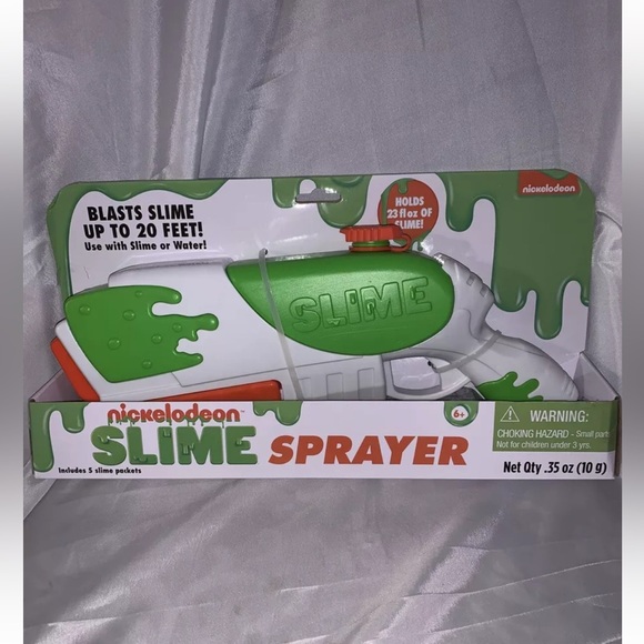 Nickelodeon Other - (1) Nickelodeon SLIME Sprayer Blaster GUN - Includes 5 Slime Packets - Brand New